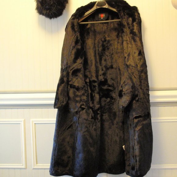 Free Shipping Gallery Black Russian hat and long  coat very warm  a size X-Large - Picture 12 of 12